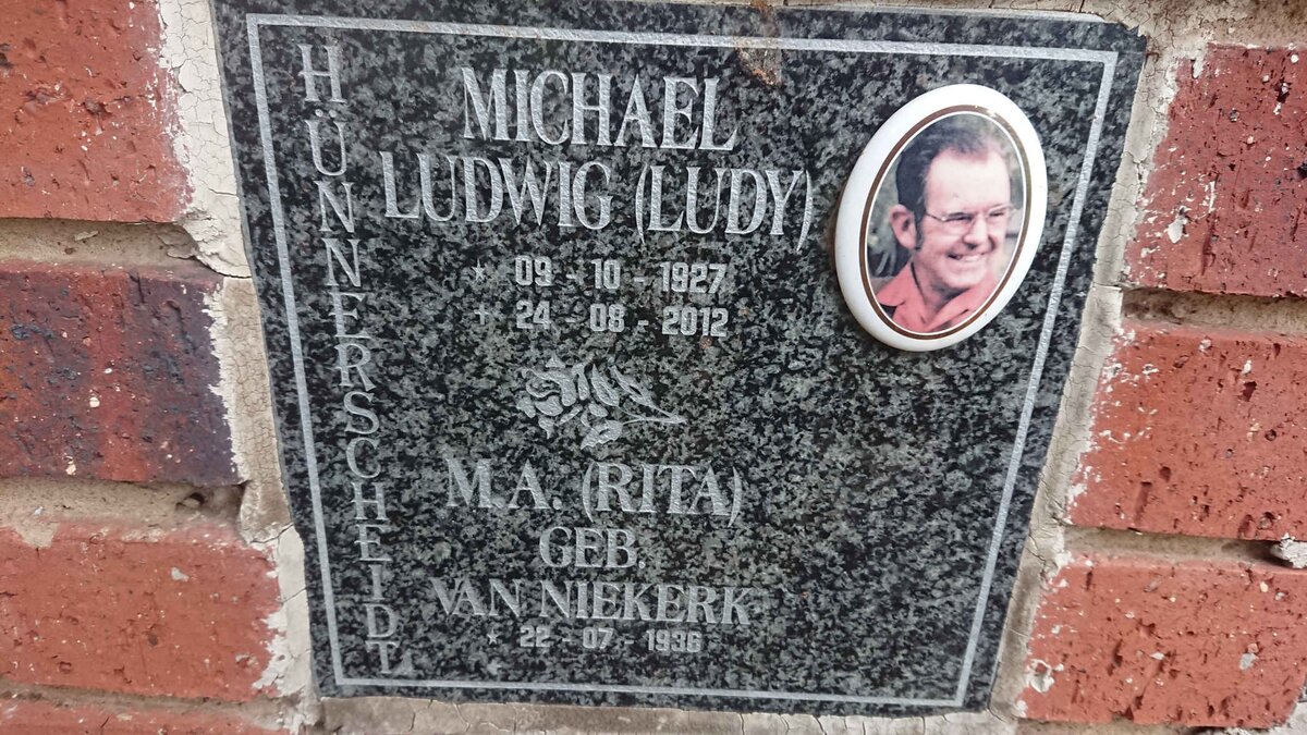 HUNNERSCHEIDT Michael Ludwig 1927-2012 &amp; M.A. VAN NIEKERK 1936-