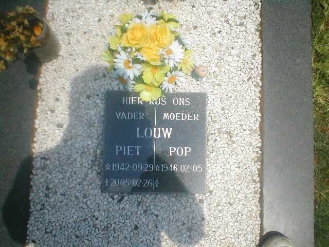 LOUW Piet 1942-2005 &amp; Pop 1946-