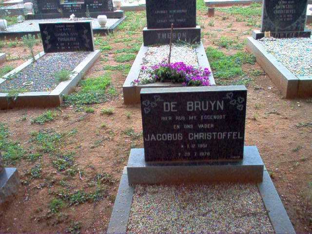 BRUYN Jacobus Christoffel, de 1951-1978
