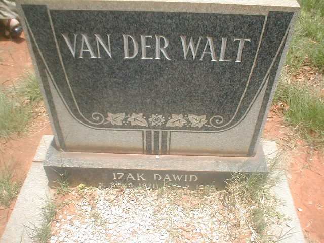 WALT Izak Dawid, van der 1871-1963