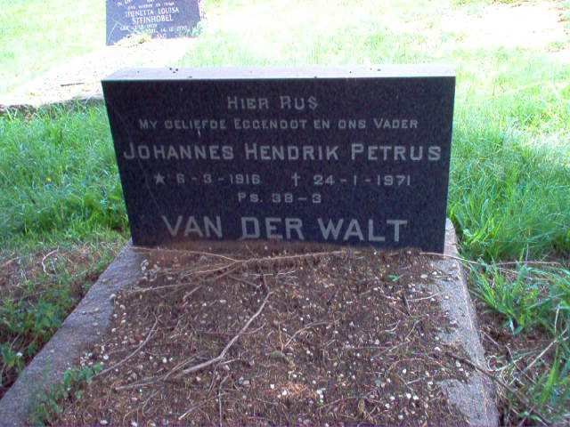 WALT Johannes Hendrik Petrus, van der 1916-1971