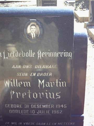 PRETORIUS Willem Martin 1945-1962