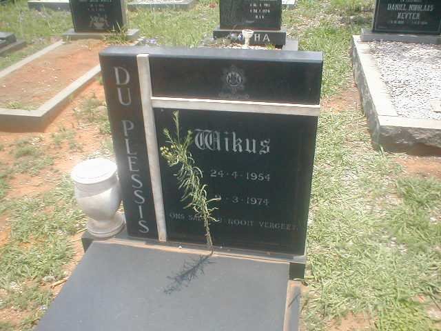 PLESSIS Wikus, du 1954-1974