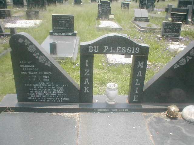 PLESSIS Izak, du 1914-1981 &amp; Malie