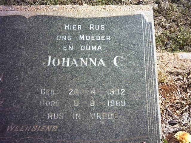 PRETORIUS Johanna C. 1902-1989