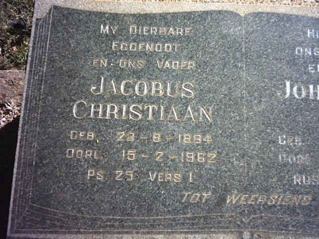 PRETORIUS Jacobus Christiaan 1884-1962 