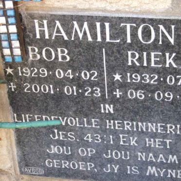 HAMILTON Bob 1929-2001 &amp; Rieka 1932-2011