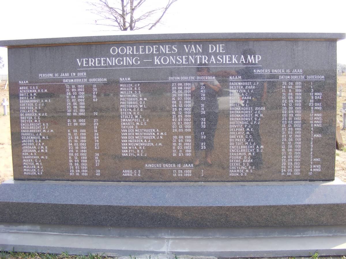 Vereeniging Concentration Camp_1