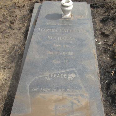 BUCHANAN Martha Cathleen nee NEL -1961
