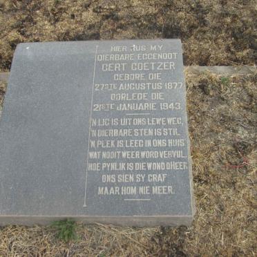 COETZER Gert 1877-1943