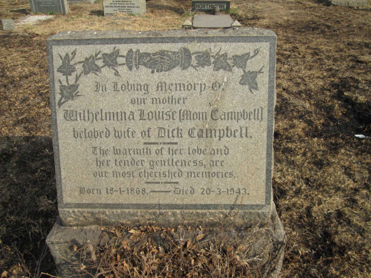 CAMPBELL Wilhelmina Louise 1868-1943