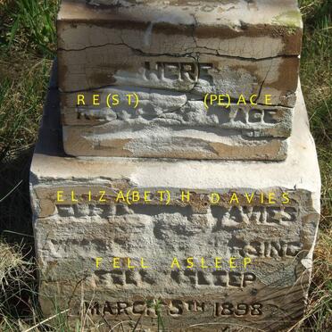 DAVIES Elizabeth -1898