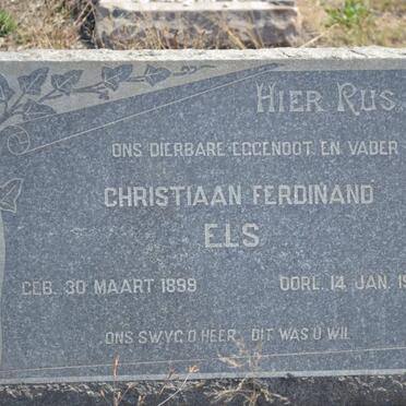 ELS Christiaan Ferdinand 1899-1954