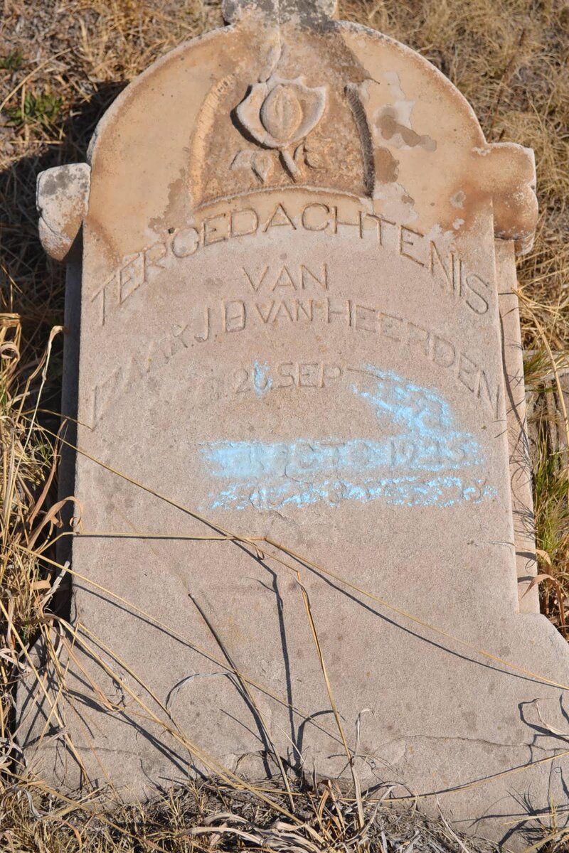 HEERDEN Izaak J.D., van 1898-1925