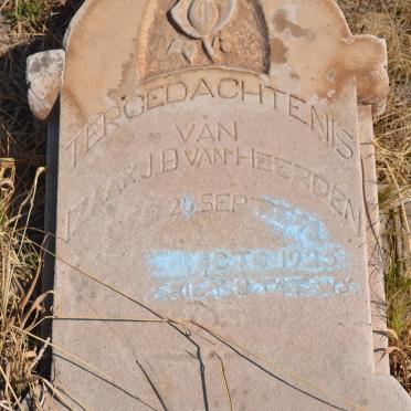 HEERDEN Izaak J.D., van 1898-1925