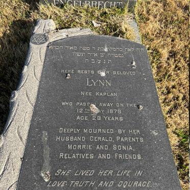 ENGELBRECHT Lynn nee KAPLAN -1976