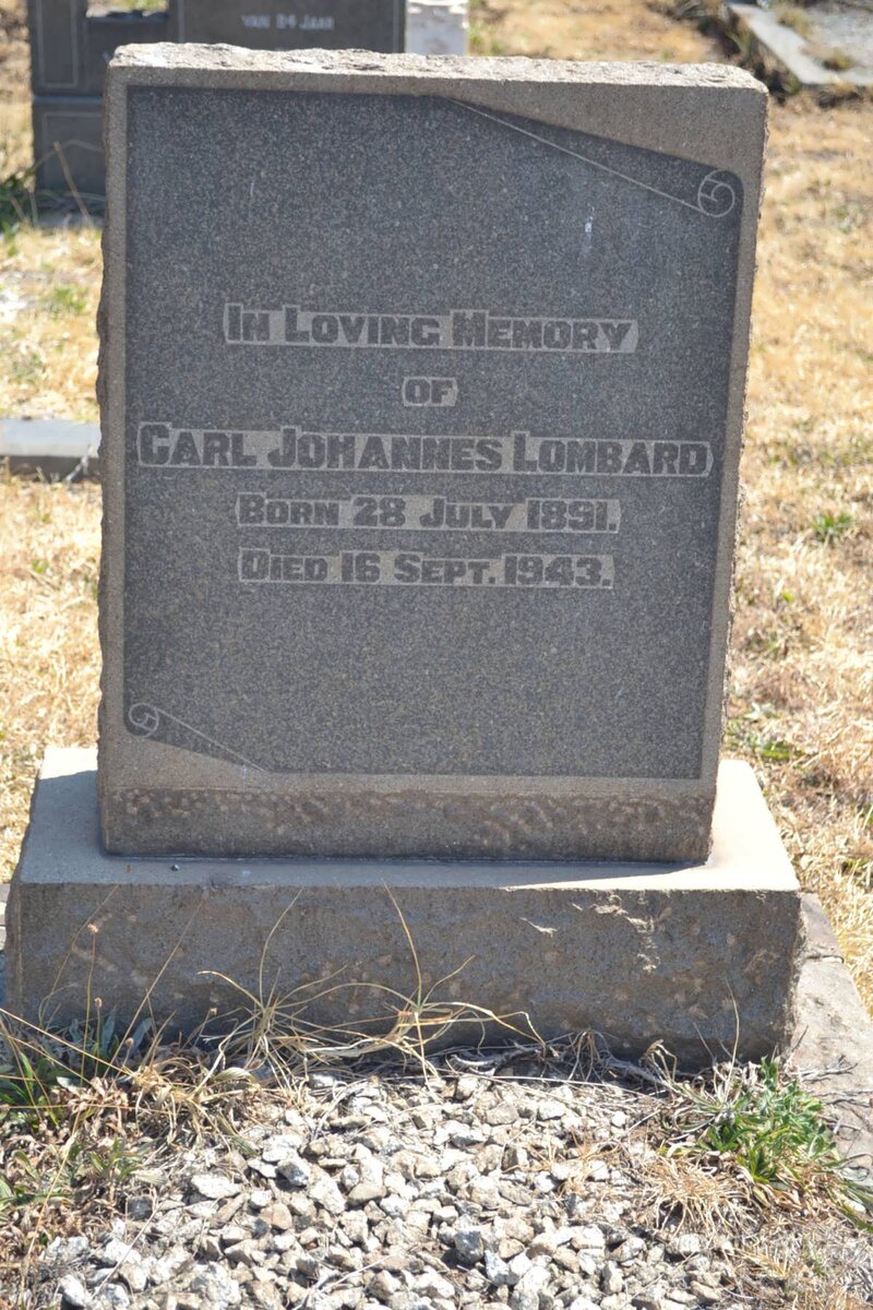 LOMBARD Carl Johannes 1891-1943