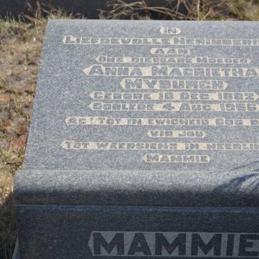 MYBURGH Anna Magrietha 1882-1956