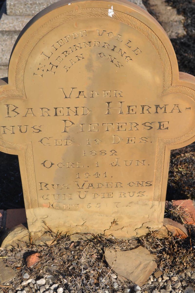 PIETERSE Barend Hermanus 1882-1941