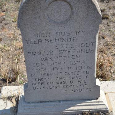 ROOYEN Paulus Stefanus, van 1878-1946