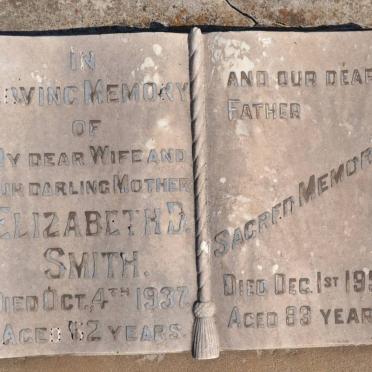 SMITH ? -1957 &amp; Elizabeth D. -1937