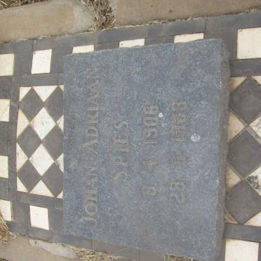 SPIES Johan Adriaan 1906-1968