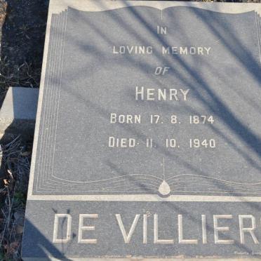 VILLIERS Henry, de 1874-1940
