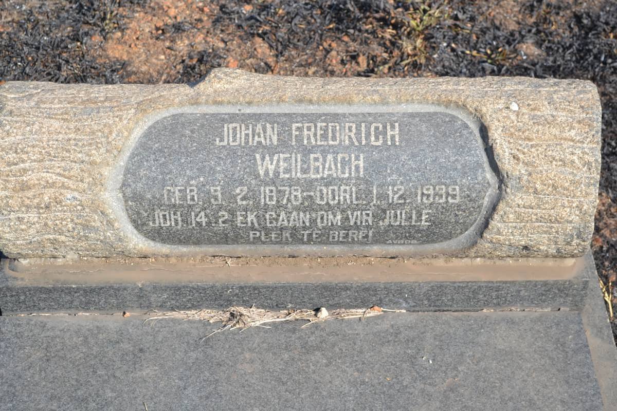 WEILBACH Johan Fredrich 1878-1939