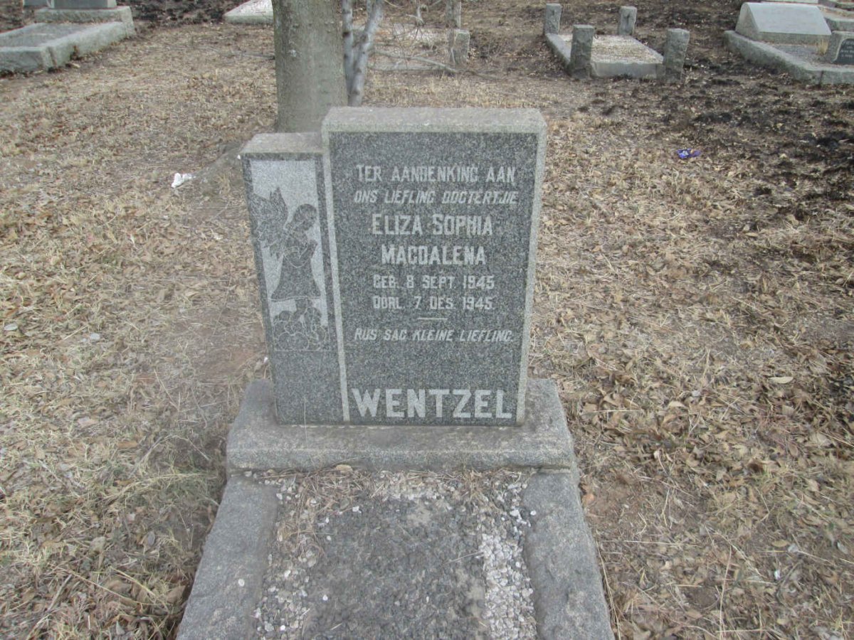 WENTZEL Eliza Sophia Magdalena 1945-1945