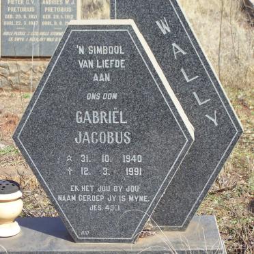 WOLFAARDT Gabriel Jacobus 1940-1991