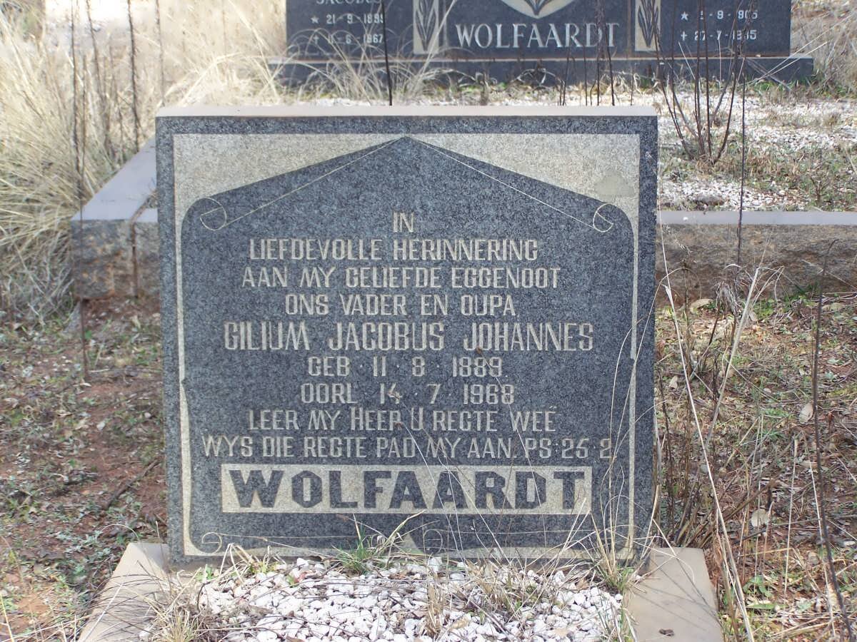 WOLFAARDT Gilium Jacobus Johannes 1889-1968