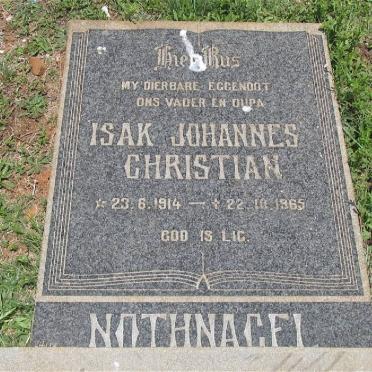 NOTHNAGEL Isak Johannes Christian 1914-1965