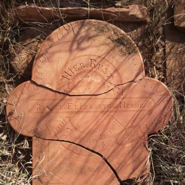 MERWE Rachel Elizabeth, v.d. 1910-1911