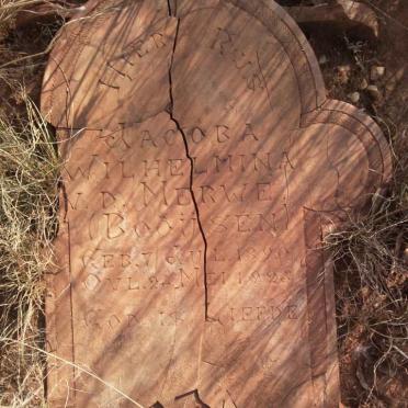 MERWE Jacoba Wilhelmina, v.d. nee BOOIJSEN 1890-1923