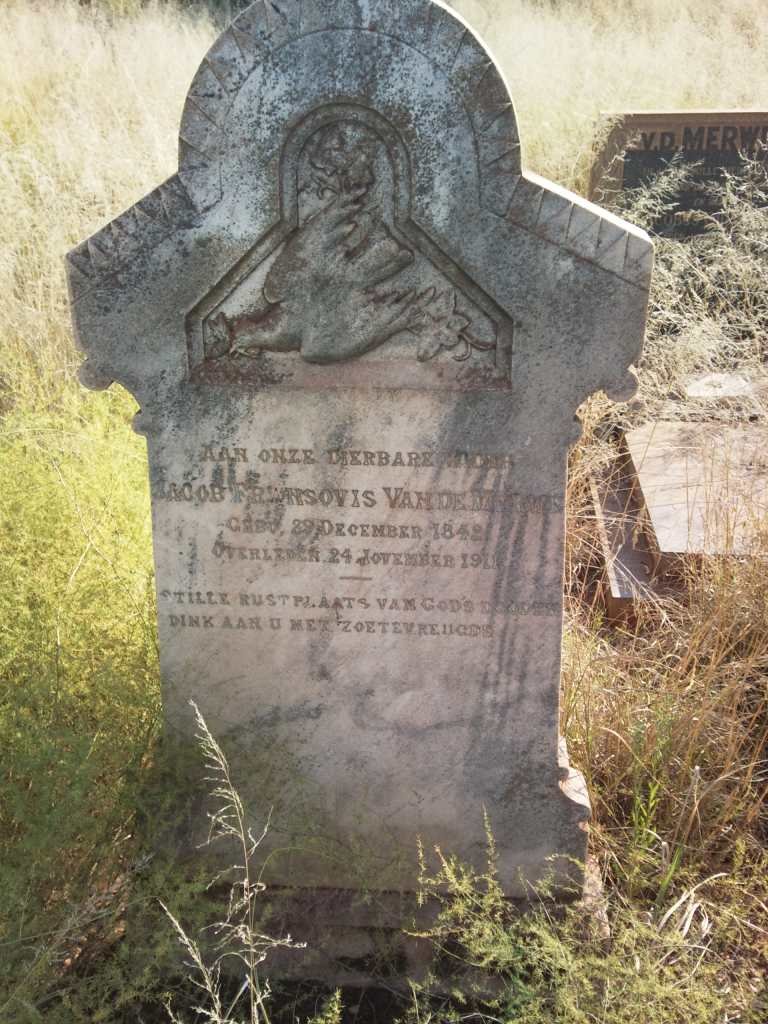 MERWE Jacob Fransovis, van de 1842-1911