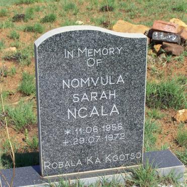 NCALA Nomvula Sarah 1956-1972