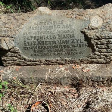 ZYL Petronella Maria Elizabeth, van nee VERREYNNE 1885-1951