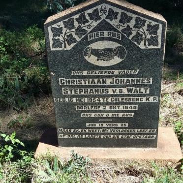 WALT Christiaan Johannes Stephanus, van der 1854-1940