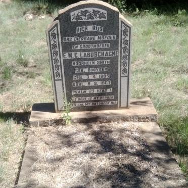 LABUSCHAGNE E.M.C. voorheen SMITH nee BOOYSEN 1885-1967