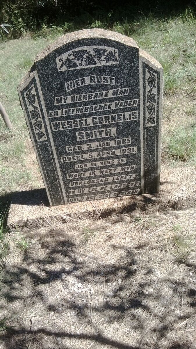 SMITH Wessel Cornelis 1885-1931