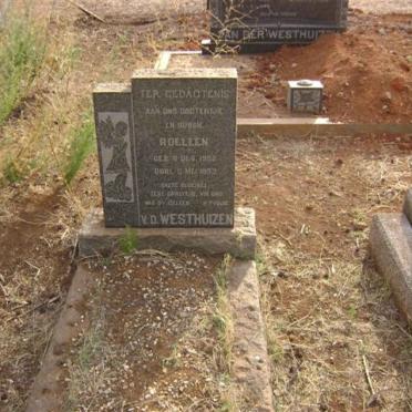 WESTHUIZEN Roeleen, van der 1952-1953