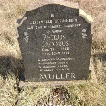 MULLER Petrus Jacobus 1886-1956