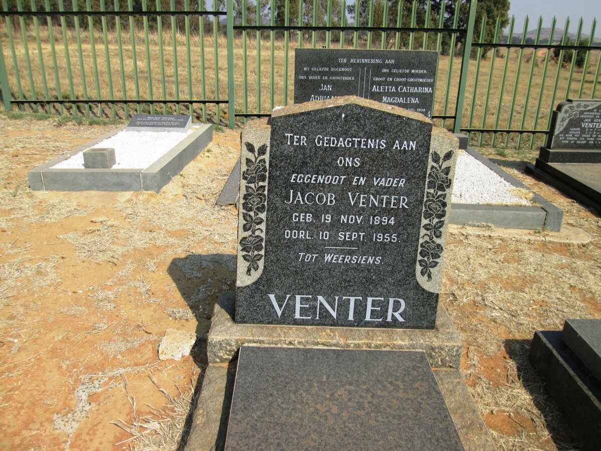 VENTER Jacob 1894-1955