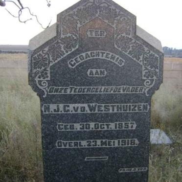 WESTHUIZEN  N.J.G., v.d. 1857-1918