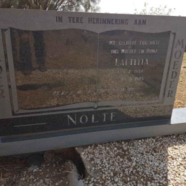 NOLTE Laetitia 1934-1986