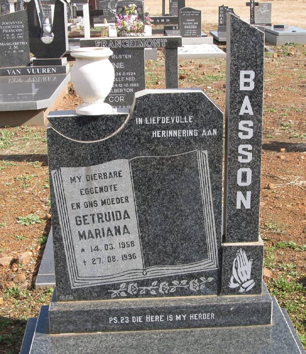 BASSON Gertruida Mariana 1958-1996