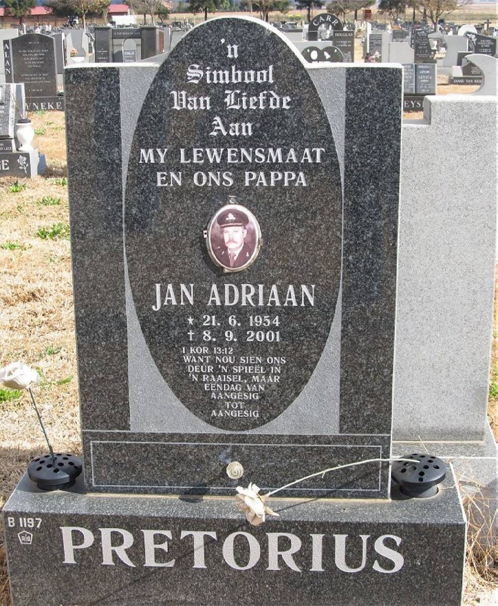 PRETORIUS Jan Adriaan 1954-2001