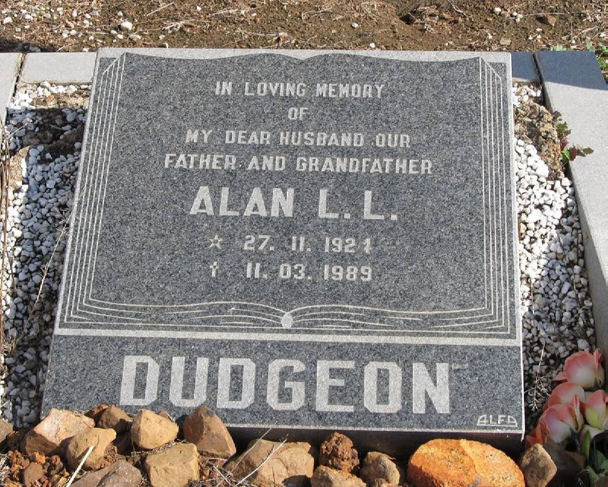 DUDGEON Alan L.L. 1924-1989