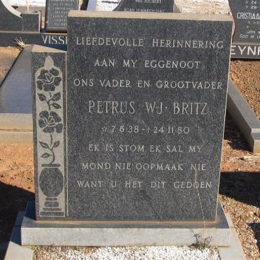 BRITZ Petrus W.J. 1938-1980