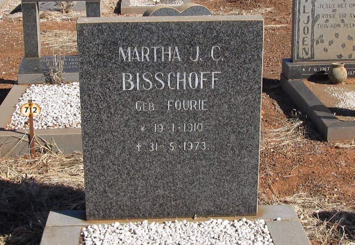 BISSCHOFF Martha J.C. 1910-1973